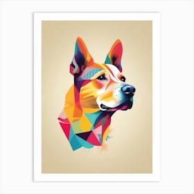 Geometric Dog Art Print