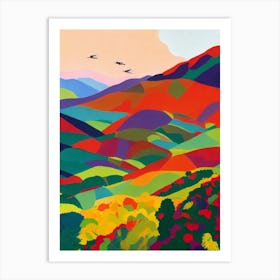 Nahuel Huapi National Park 1 Argentina Abstract Colourful Art Print