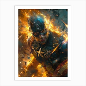 Captain America 23 Art Print