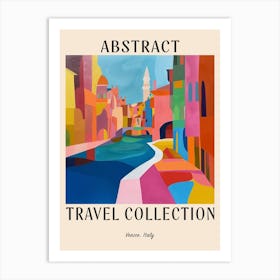 Abstract Travel Collection Poster Venice Italy 3 Art Print