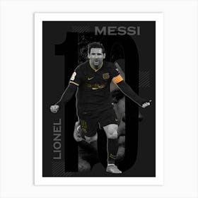 Lionel Messi 8 Art Print