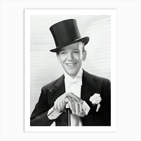 Fred Astaire In Top Hat Art Print