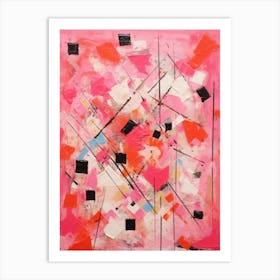 Pink Abstract Fusion Art Print