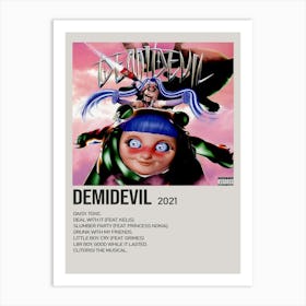 Demidevil By Ashnikko Singer Music Cover Poster Canvas Art Print