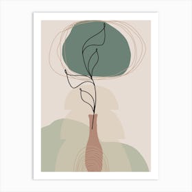 Tree In A Vase Art Print