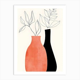 Two Vases Art Print