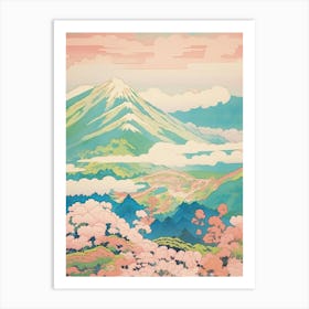 Mount Yatsugatake In Nagano Yamanashi, Japanese Landscape 1 Art Print