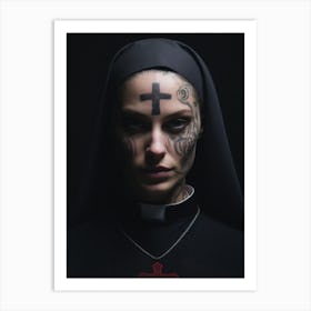 The Sinful Nun 2 Art Print