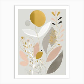 Abstract Floral Print Art Print