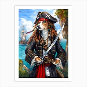 Pirate Dog Art Print