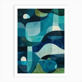 'Blue Waves' 2 Art Print