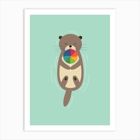 Sweet Otter Art Print