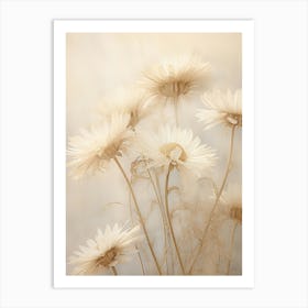 Boho Dried Flowers Daisy 5 Art Print