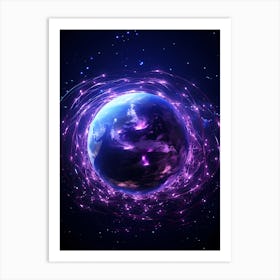 Earth In Space 6 Art Print