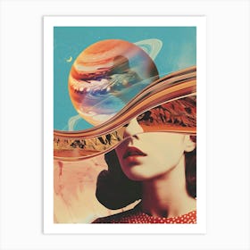 Saturn in her head Art Print