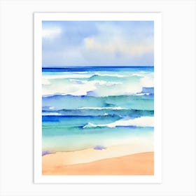 Greenmount Beach 2, Australia Watercolour Art Print