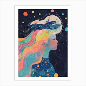 Dreaming Girl 3 Art Print