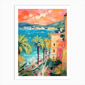 French Riviera Vintage 2 Art Print