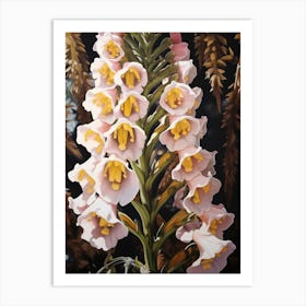 Foxglove 4 Flower Painting Art Print