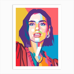 Dua Lipa wpap art Art Print