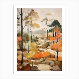 Autumn Fall Trees In The Woods 3 Art Print