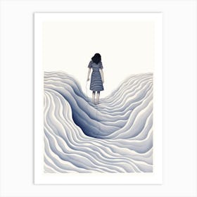 Girl In A Dress 1 Art Print