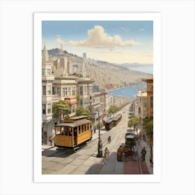 San Francisco Cable Car Art Print