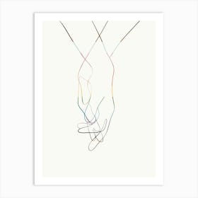 Pride Holding Hands Art Print