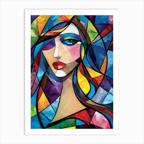 Stained Glass Painting Art Print