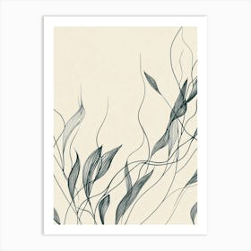 Abstract leaves 1 Art Print