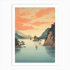 The Ogasawara Islands In Tokyo, Ukiyo E Drawing 1 Art Print