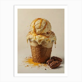 Ice Cream Sundae 1 Art Print