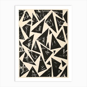 'Black Triangles' Art Print