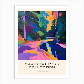 Abstract Park Collection Poster Stanley Park Vancouver Canada 4 Art Print