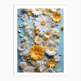 Paper Flowers 23 Art Print