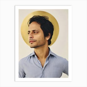 Gael García Bernal Retro Collage Movies Art Print