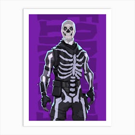 Fortnite Skull Trooper Art Print