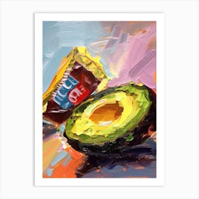 Avocado Painting 3 Art Print