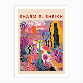 Sharm El Sheikh Egypt 4 Fauvist Travel Poster Art Print