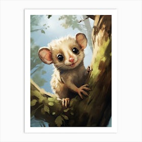Adorable Chubby Baby Possum 2 Art Print