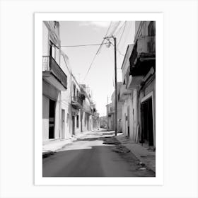 Siracusa, Italy, Black And White Photography 4 Art Print