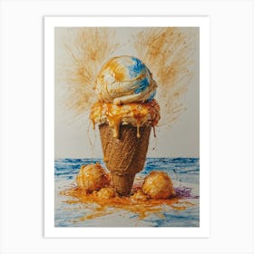 Ice Cream Cone 91 Art Print