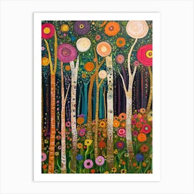 Birch Forest Poster