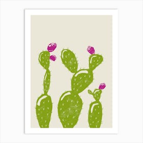 Vibrant Cactus Art Print