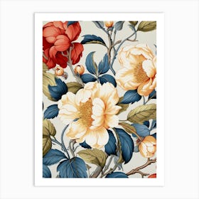 Peony Flowers 4 Art Print