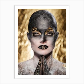 Gold And Black 2 Art Print