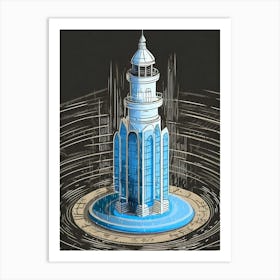 Building in a spiral Art Print