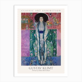Portrait Of Adele Bloch Bauer, Gustav Klimt Poster Art Print