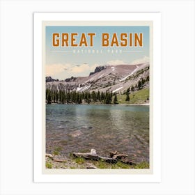 Great Basin Travel Poster Art Print