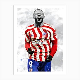 Memphis Depay Portrait 1 Art Print